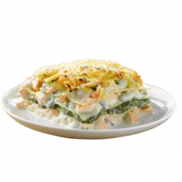 Lasaña De Salmón,Espinacas...