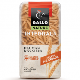 Macarrones Plumas Rayadas...